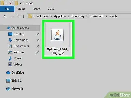 Image titled Install the OptiFine Mod for Minecraft Step 11