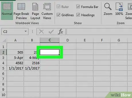 Image titled Compare Data in Excel Step 1