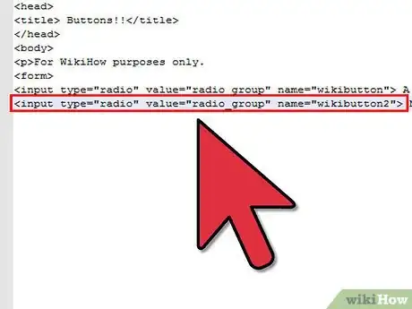 Image titled Create Radio Buttons in HTML Step 6