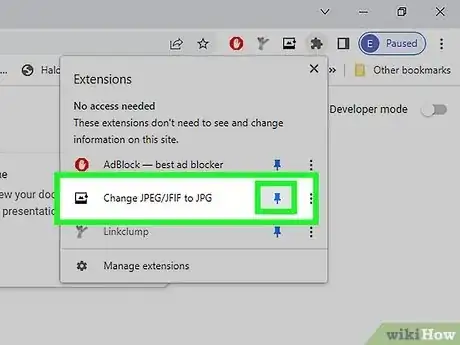 Image titled Pin Extensions in Chrome Step 11