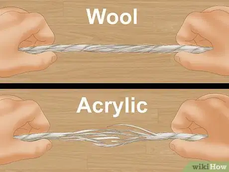 Image titled Tell Wool Yarn from Acrylic Yarn Step 11