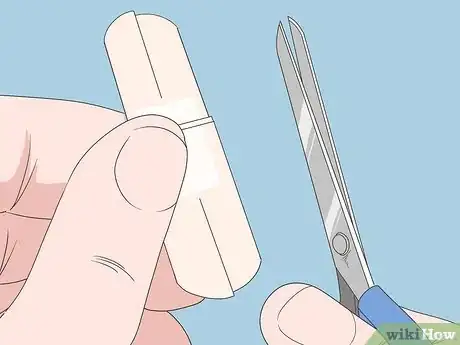 Image titled Put a Bandaid on Your Fingertip Step 3