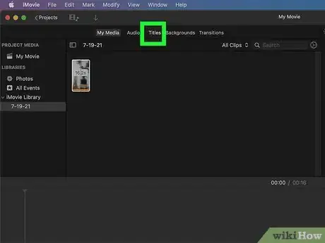 Image titled Add a Title in iMovie Step 2