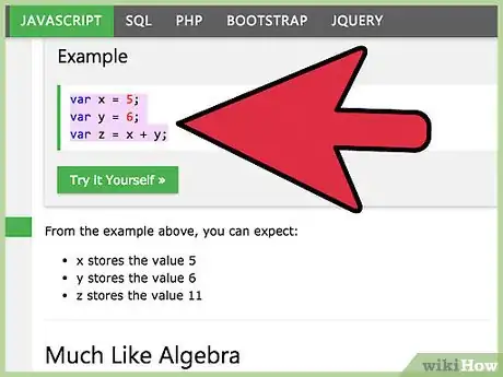 Image titled Declare a Variable in Javascript Step 12