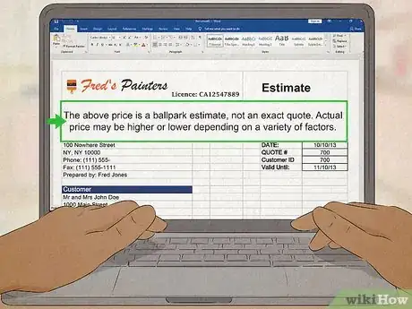 Image titled Write an Estimate Step 14