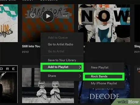 Image titled Add an Artist to a Spotify Playlist Step 11