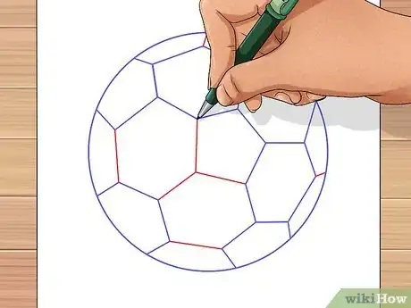 Image titled Draw a Soccer Ball Step 13