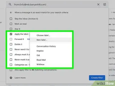 Image titled Create a Filter in Gmail Step 8