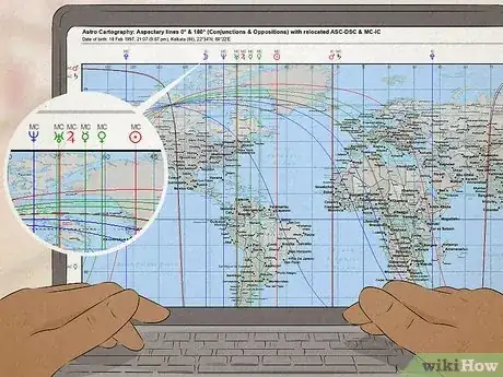 Image titled Read Astrocartography Map Step 4