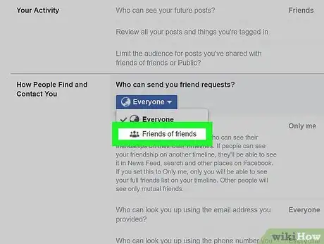 Image titled Block Friend Requests on Facebook Step 7