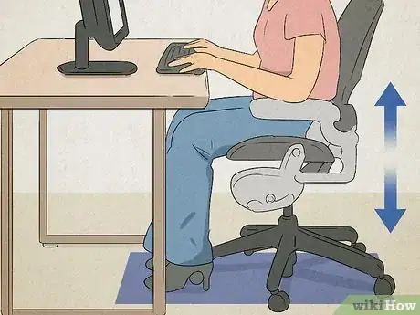 Image titled Set Up an Ergonomically Correct Workstation Step 1