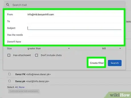 Image titled Create a Filter in Gmail Step 7