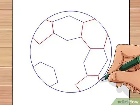 Image titled Draw a Soccer Ball Step 12