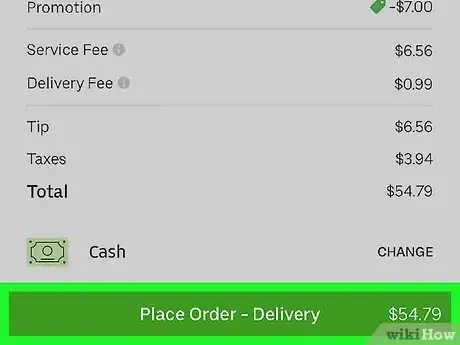 Image titled Pay with Cash on Uber Eats Step 7