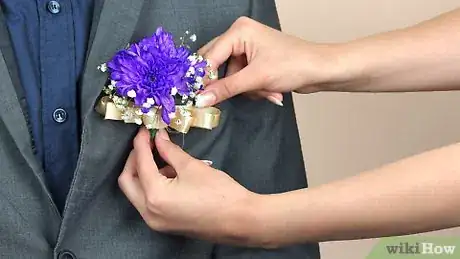 Image titled Pin a Corsage Step 5