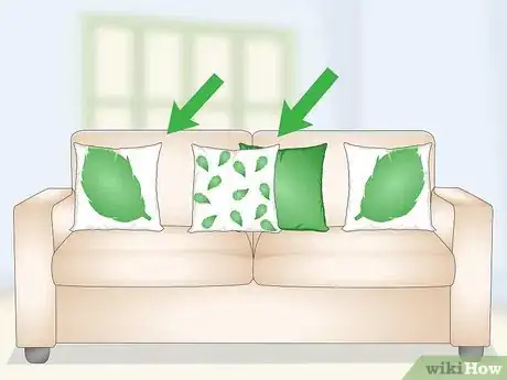 Image titled Decorate a Sofa with Pillows Step 5