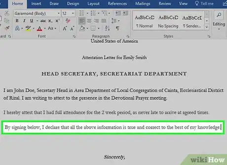 Image titled Write an Attestation Letter Step 11