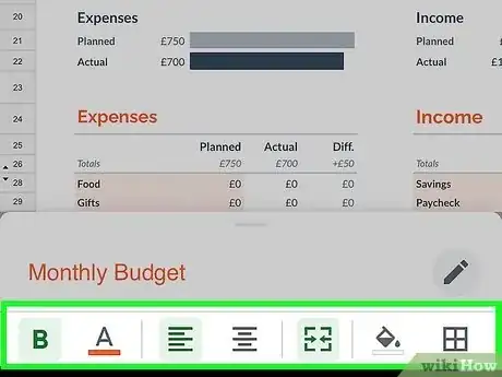 Image titled Make a Spreadsheet on iPhone Step 9