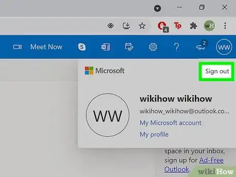 Image titled Log Out of Outlook Step 9