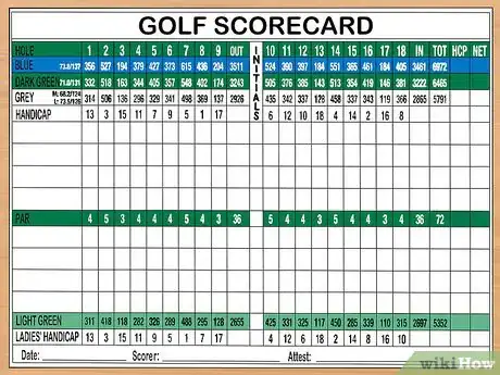 Image titled Read a Golf Scorecard Step 1