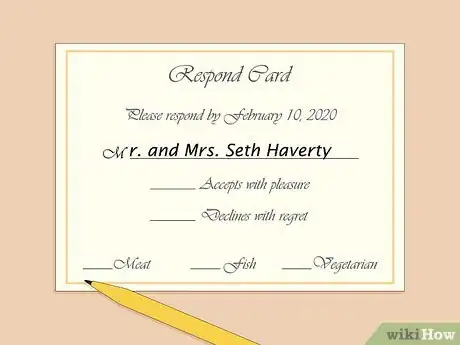 Image titled Fill Out a Wedding RSVP Step 2