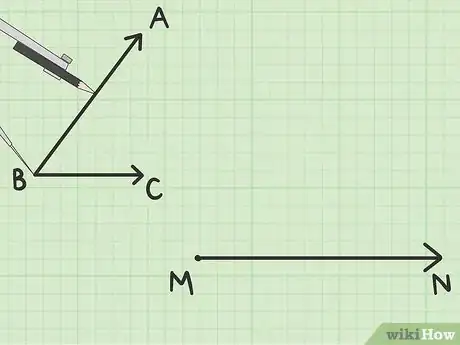 Image titled Construct an Angle Congruent to a Given Angle Step 6