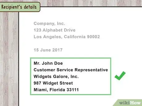 Image titled Write a Formal Letter Step 3
