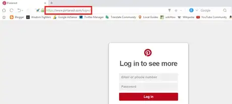 Image titled Pinterest login page.png