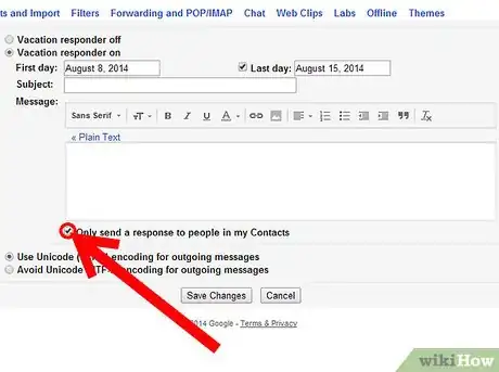 Image titled Create an Autoresponder for Gmail Step 7