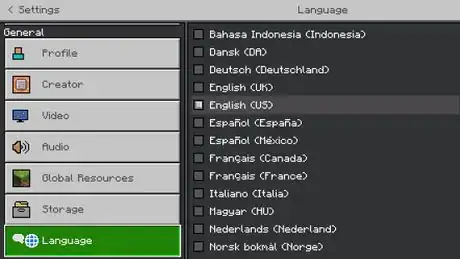 Image titled Change the language on minecraft step 8