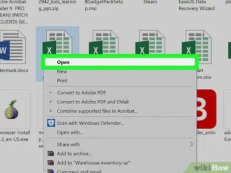 Image titled Make Tables Using Microsoft Excel Step 1