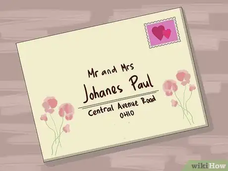 Image titled Address Wedding Invitations to a Married Couple Step 1