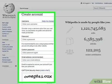 Image titled Create a Wikipedia Account Step 2