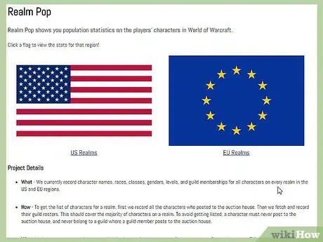 Image titled Choose the Perfect Server_Realm for World of Warcraft Using Realm Pop Step 5