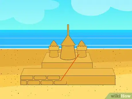 Image titled Build a Big Sandcastle Step 19