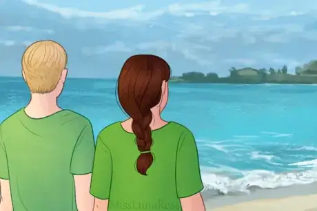 Image titled Two People in T Shirts At Beach.png