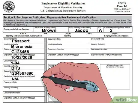 Image titled Complete an I9 Form Step 11