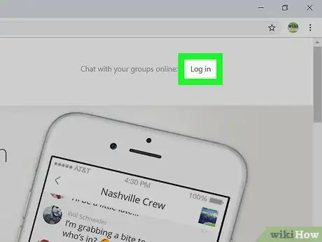 Image titled Log Into GroupMe on PC or Mac Step 2
