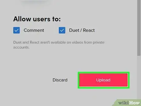 Image titled Upload a TikTok Video from Your PC or Mac Step 9