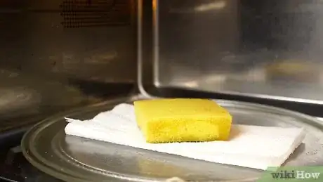 Image titled Clean a Sponge in the Microwave Step 3