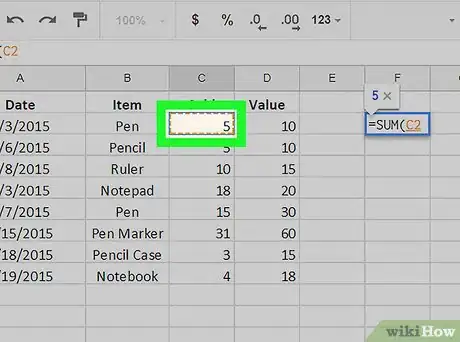 Image titled Apply a Formula to an Entire Column on Google Sheets on PC or Mac Step 4