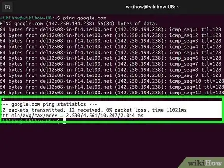 Image titled Ping in Linux Step 6