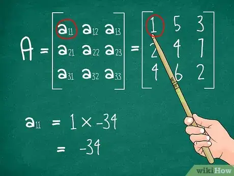 Image titled Find the Determinant of a 3X3 Matrix Step 5