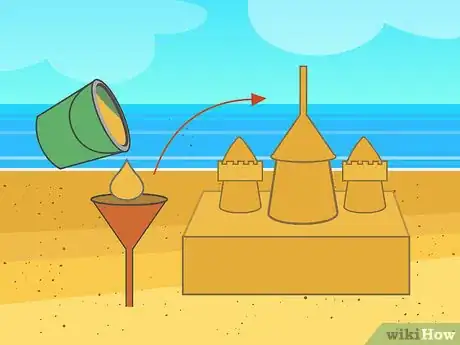 Image titled Build a Big Sandcastle Step 16