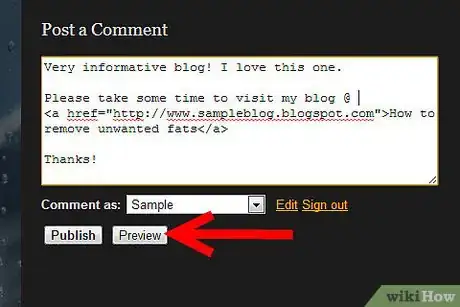 Image titled Post a Comment on a Blog With an Embedded Link Step 6