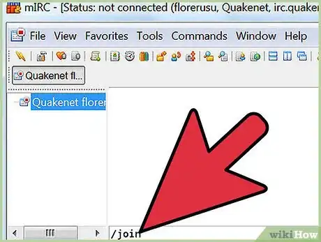 Image titled Create a Private Channel in IRC Step 1