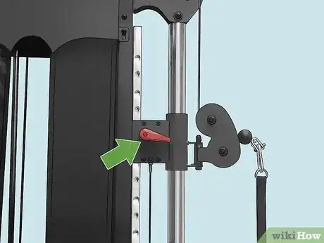 Image titled Adjust a Dual Adjustable Pulley Step 1