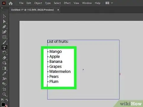 Image titled Add Bullets in Illustrator Step 5