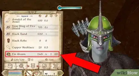 Image titled Get the Fin Gleam Helmet in Oblivion Step 7