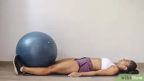 Image titled Do Leg Lifts With an Exercise Ball Step 1